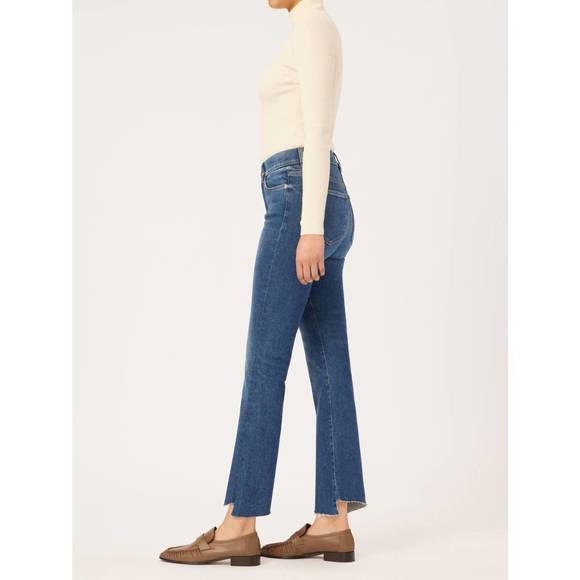 NEW DL1961 - WOMEN'S women's bridget boot high rise in lighthouse frayed - Picture 3 of 7